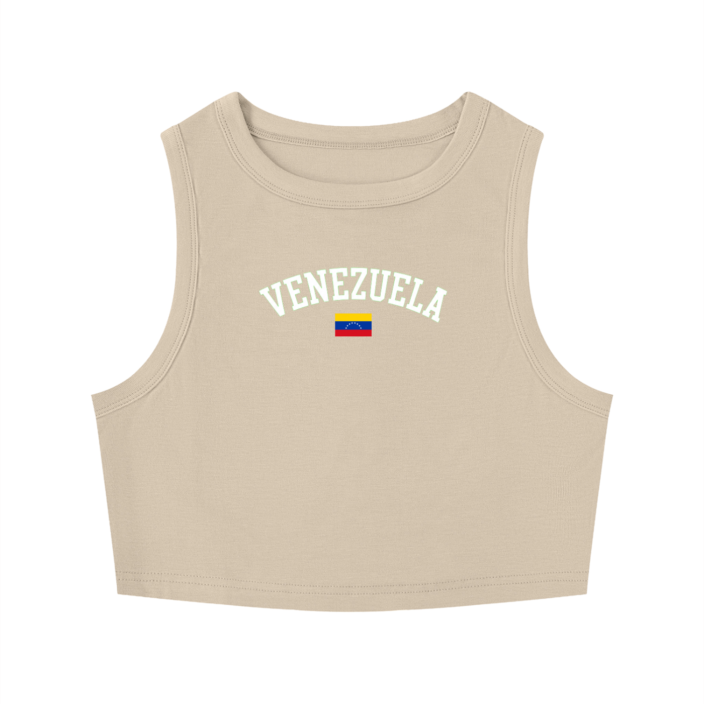 SAV Women's Tight Crewneck Crop Tank Top VEN