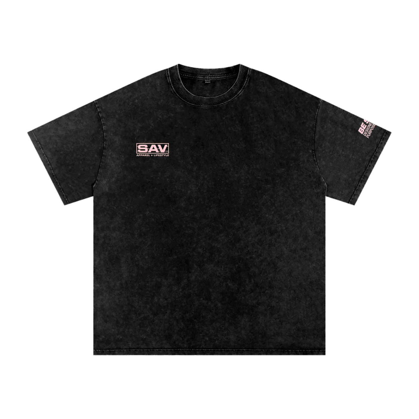 SAV Snow Washed Oversized Cotton T-Shirt