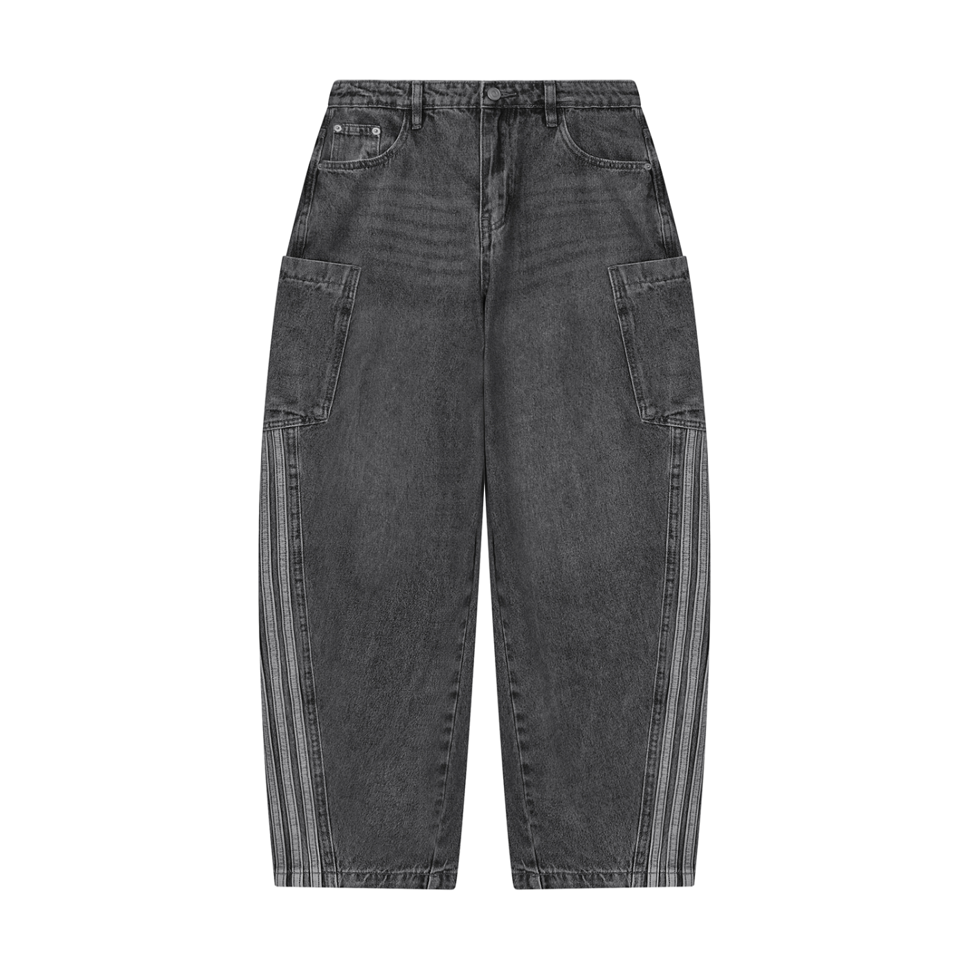 SAV Women's Vintage Wash Barrel Leg Jeans