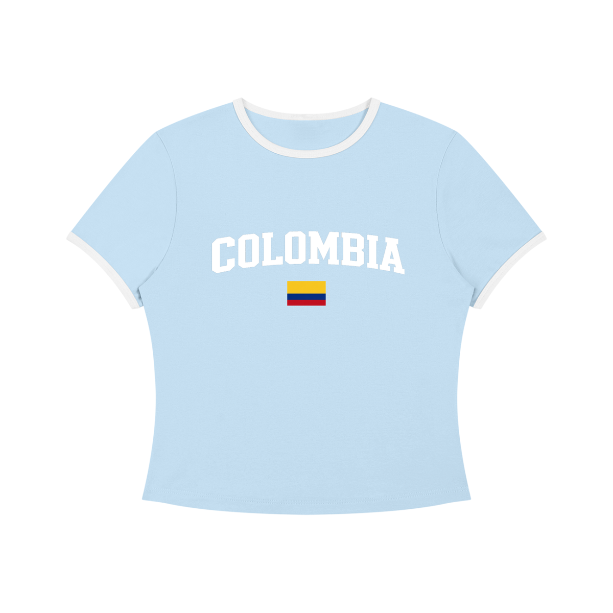 Camiseta corta color block SAV para mujer COL