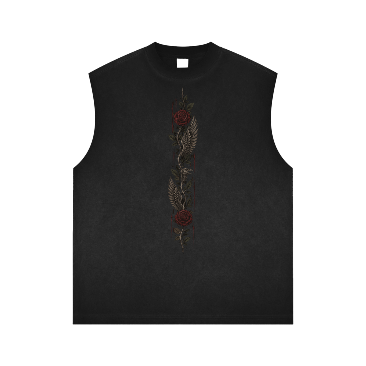 Camiseta sin mangas con lavado inverso SAV