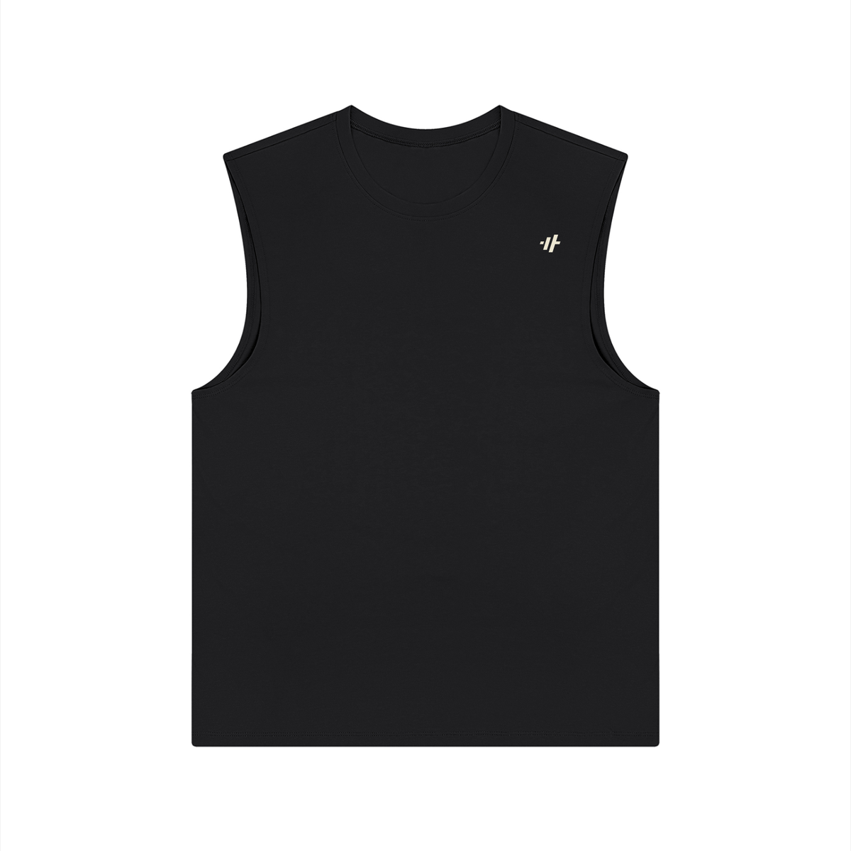 SAV Camiseta de tirantes deportiva para hombre – Logotipo pequeño en el pecho