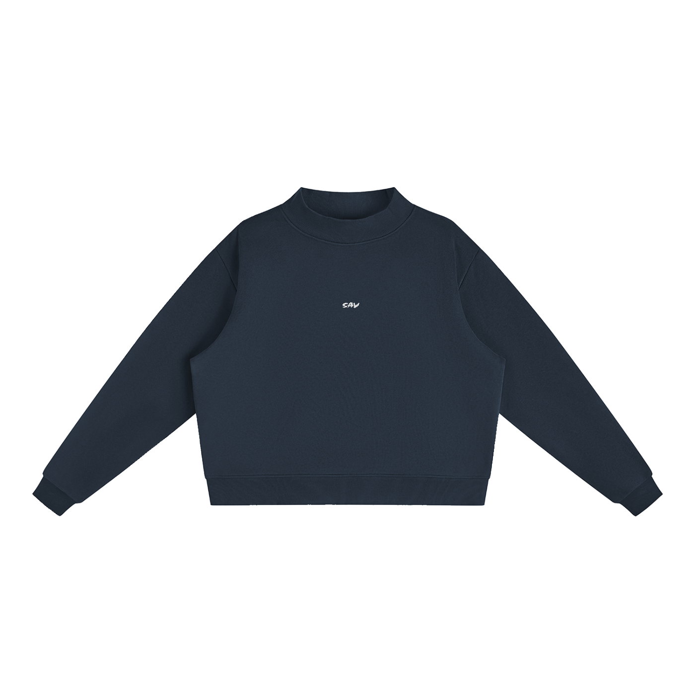 Sudadera SAV Essential de felpa con cuello simulado