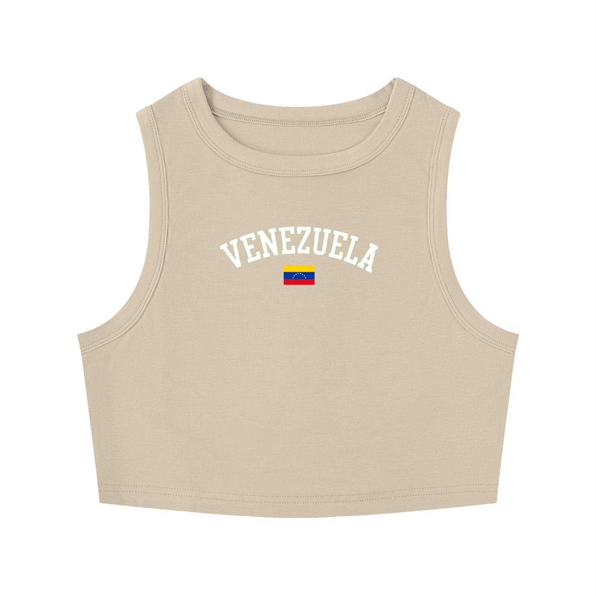 SAV Women's Tight Crewneck Crop Tank Top VEN