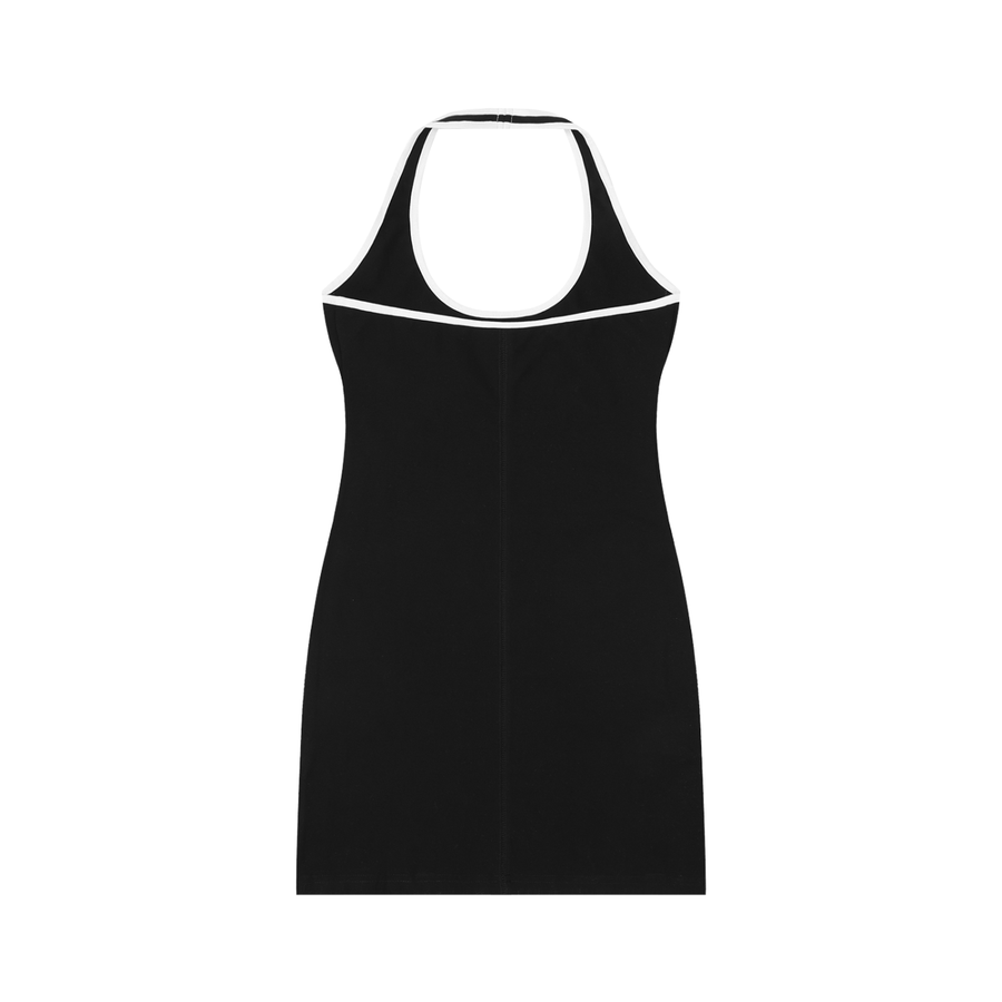 SAV Women's Binding Tight Halter Dress