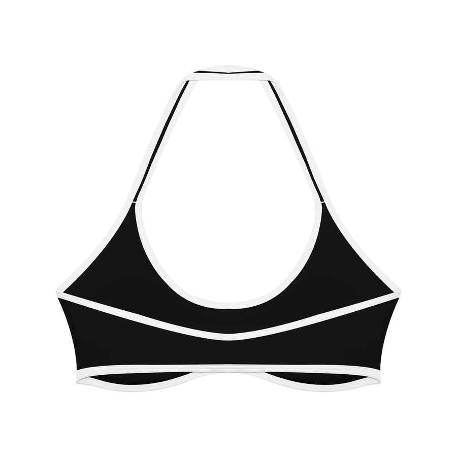 SAV Women's Halter Color Block Yoga Sports Bra