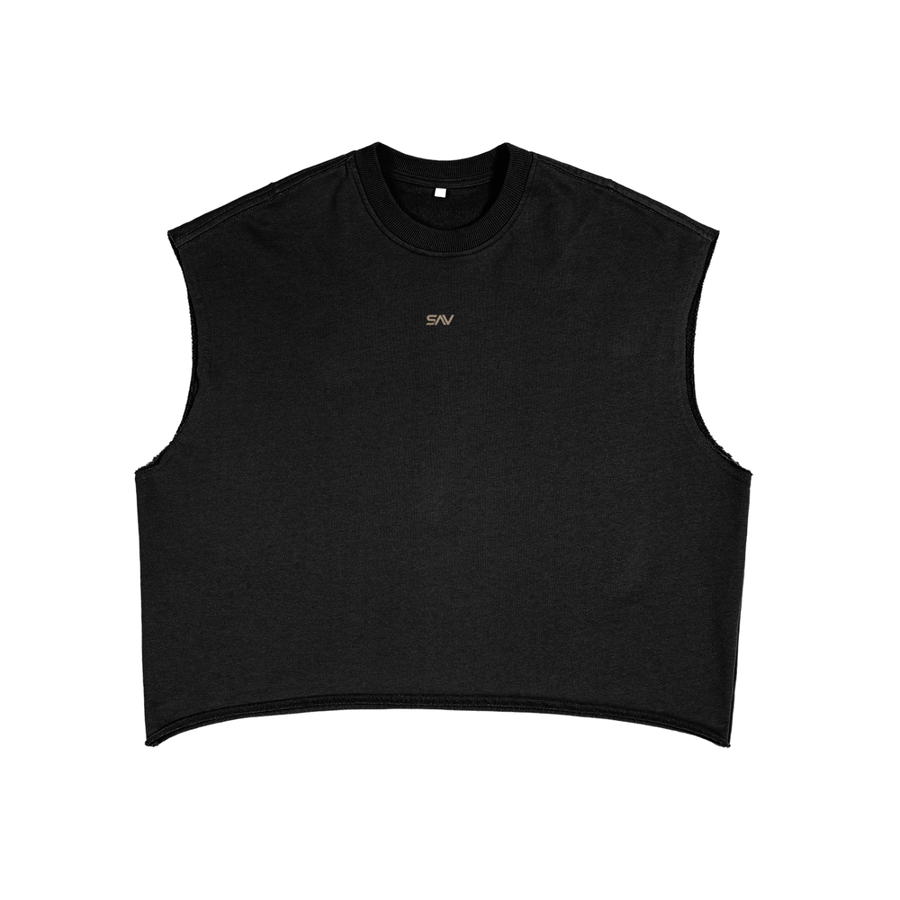 Camiseta sin mangas holgada de felpa francesa SAV