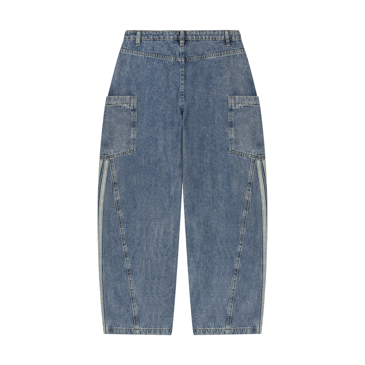 SAV Women's Vintage Wash Barrel Leg Jeans