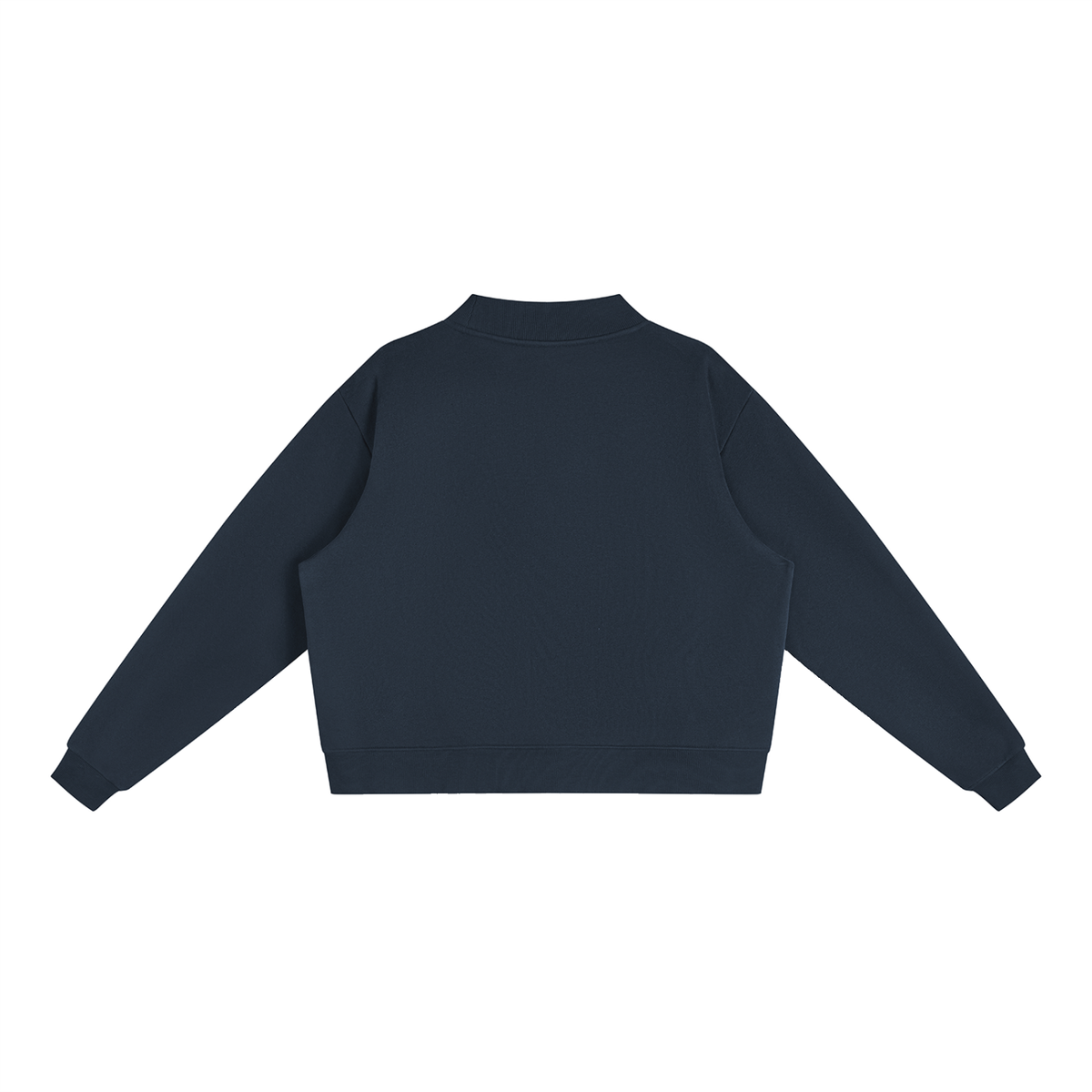 SAV Essential Fleece Mock-Neck Crew Sweatshirt