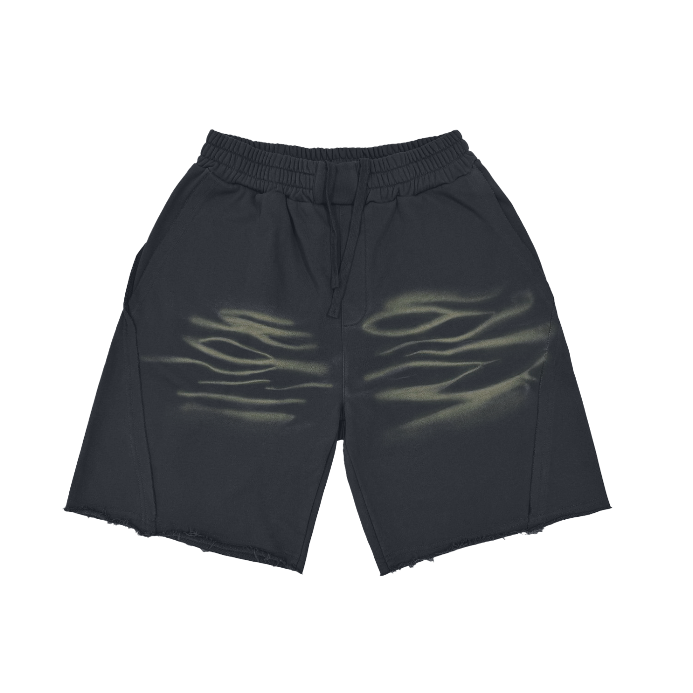 SAV Vintage Washed Tiger Stripes Short Pants