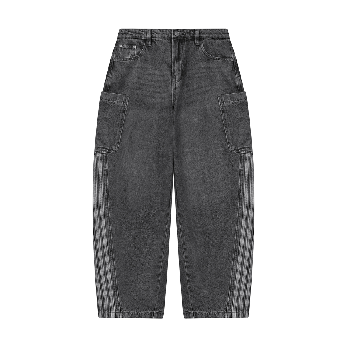 SAV Women's Vintage Wash Barrel Leg Jeans