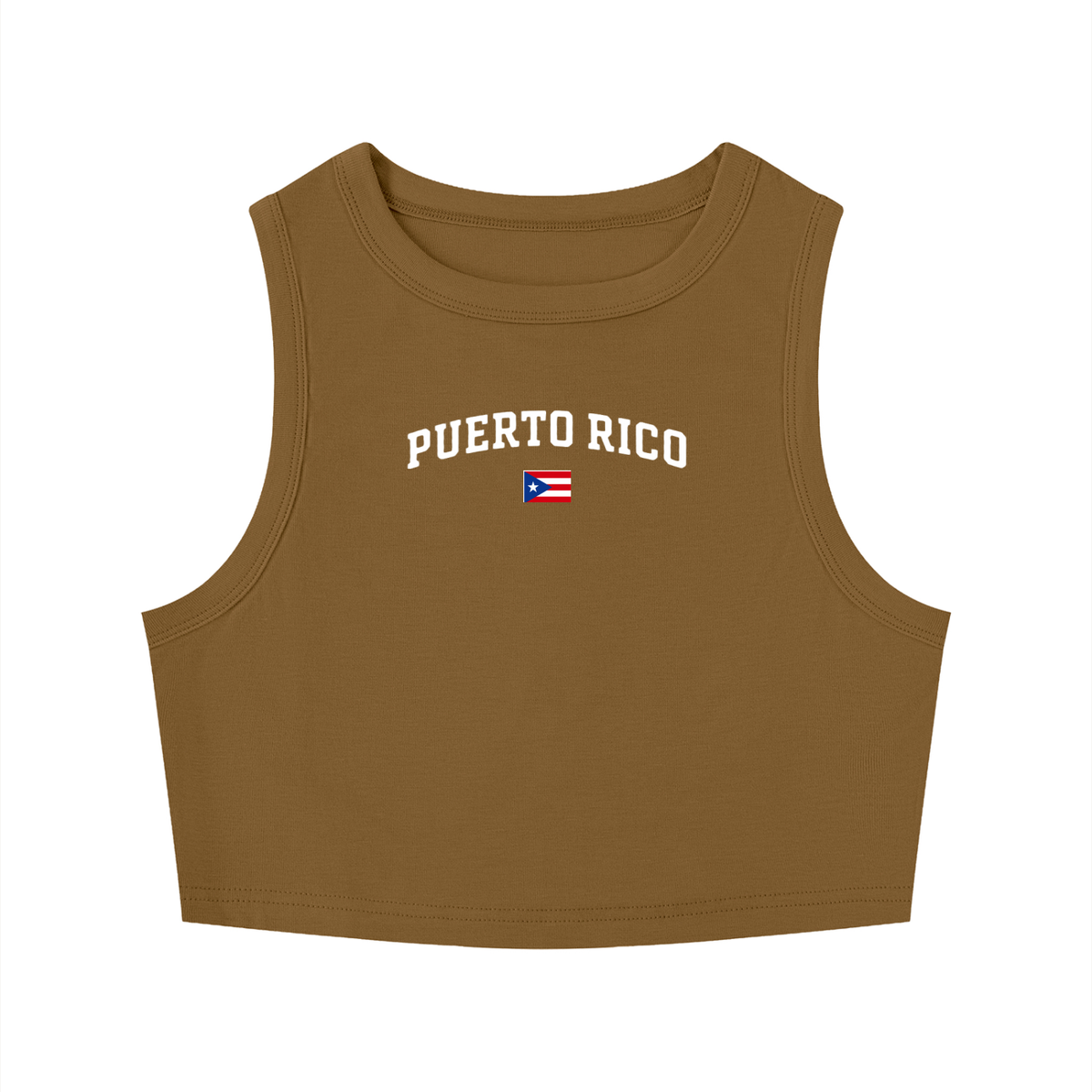 SAV Women's Tight Crewneck Crop Tank Top PR