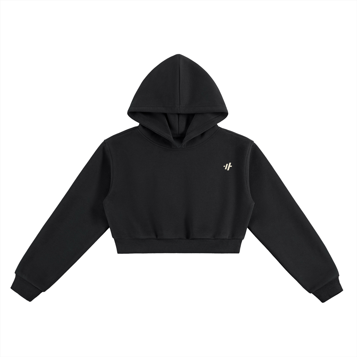 SAV Essential Cropped Hoodie – Small Chest Logo