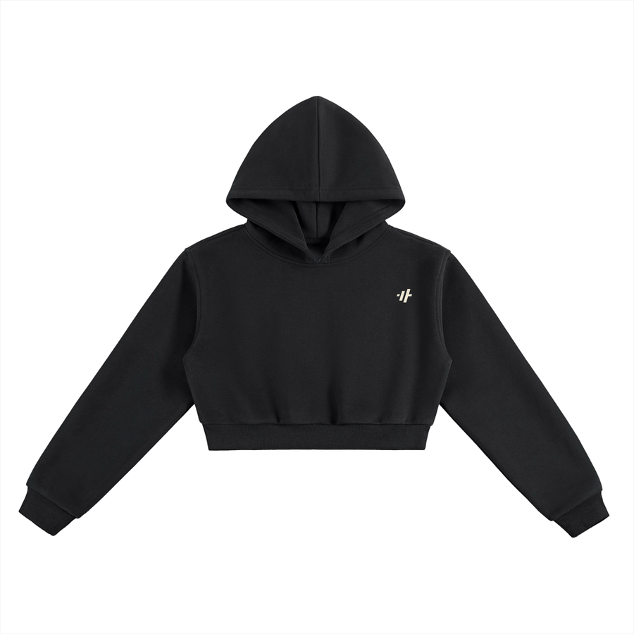 SAV Essential Cropped Hoodie – Small Chest Logo