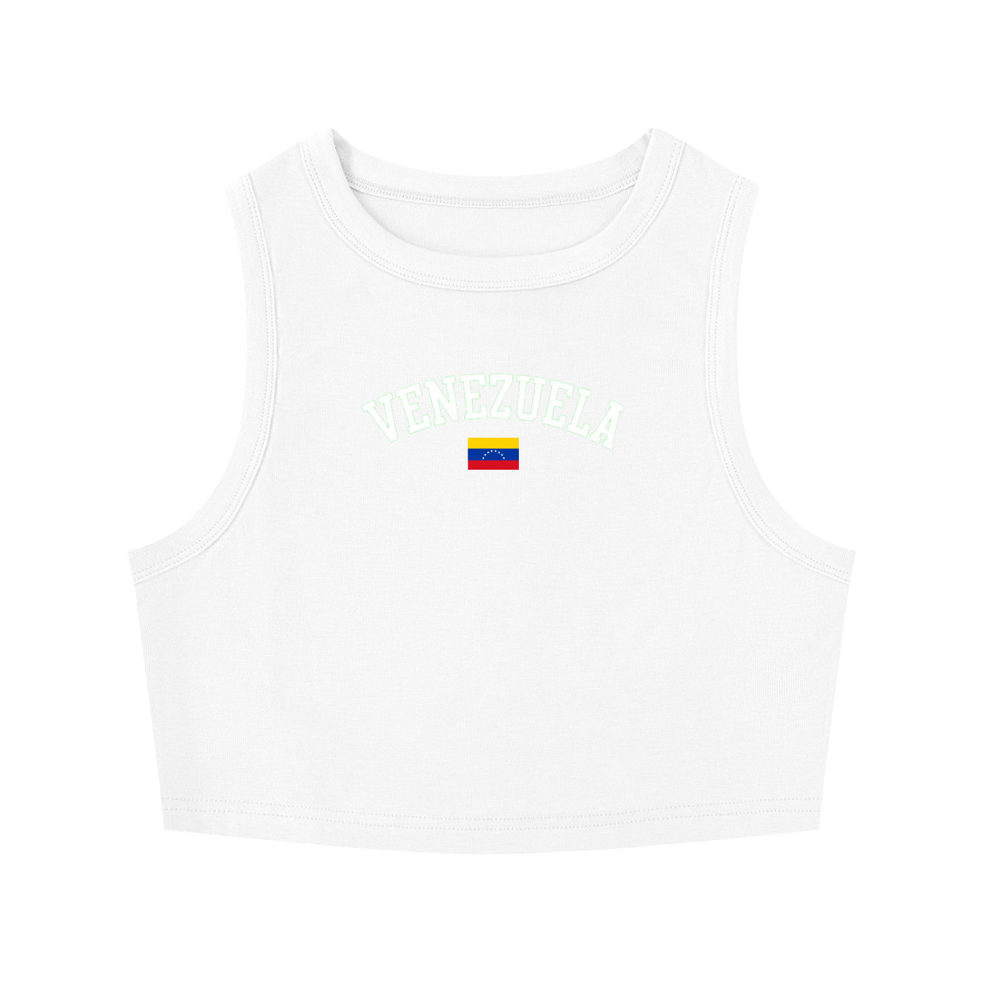SAV Women's Tight Crewneck Crop Tank Top VEN