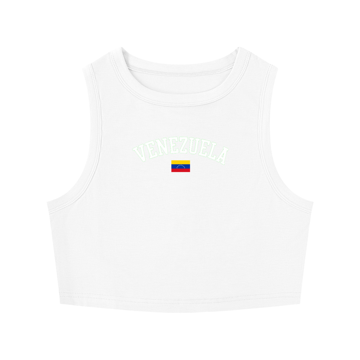 SAV Women's Tight Crewneck Crop Tank Top VEN