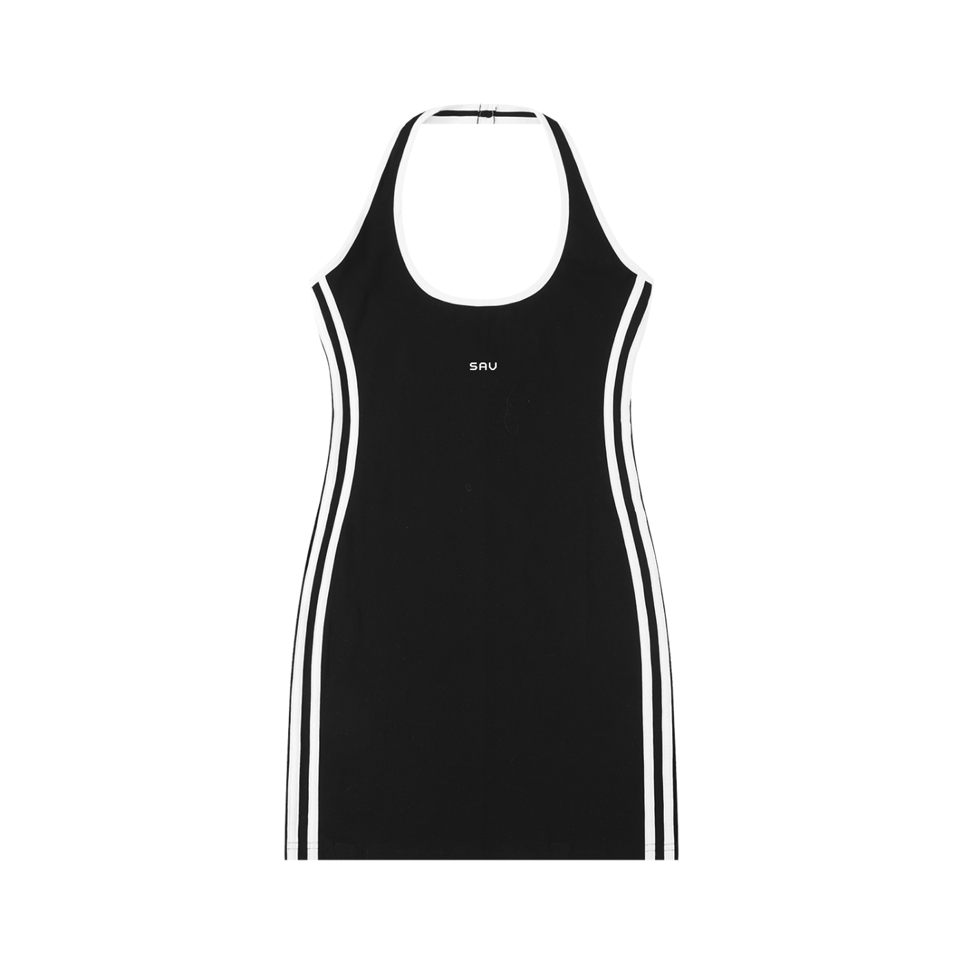 SAV Women's Binding Tight Halter Dress