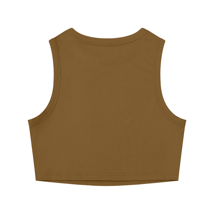 SAV Women's Tight Crewneck Crop Tank Top VEN