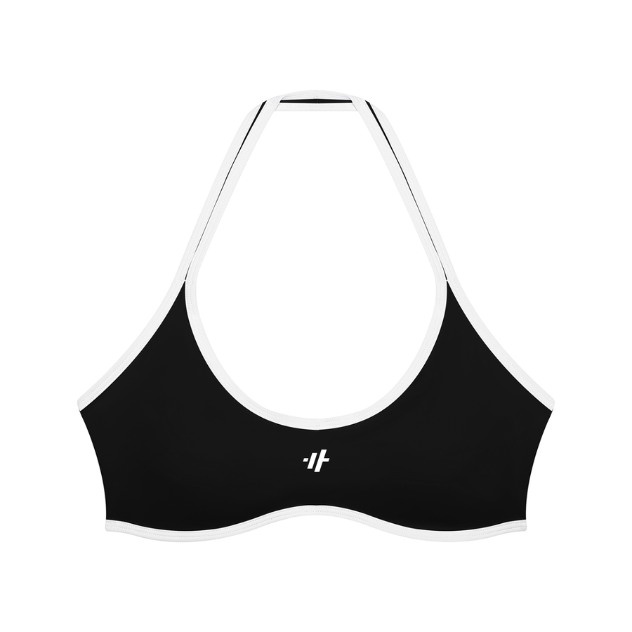 SAV Women's Halter Color Block Yoga Sports Bra