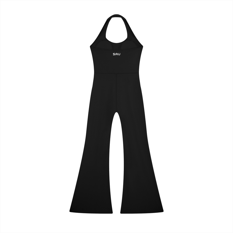 SAV Women’s Halter Flared Jumpsuit