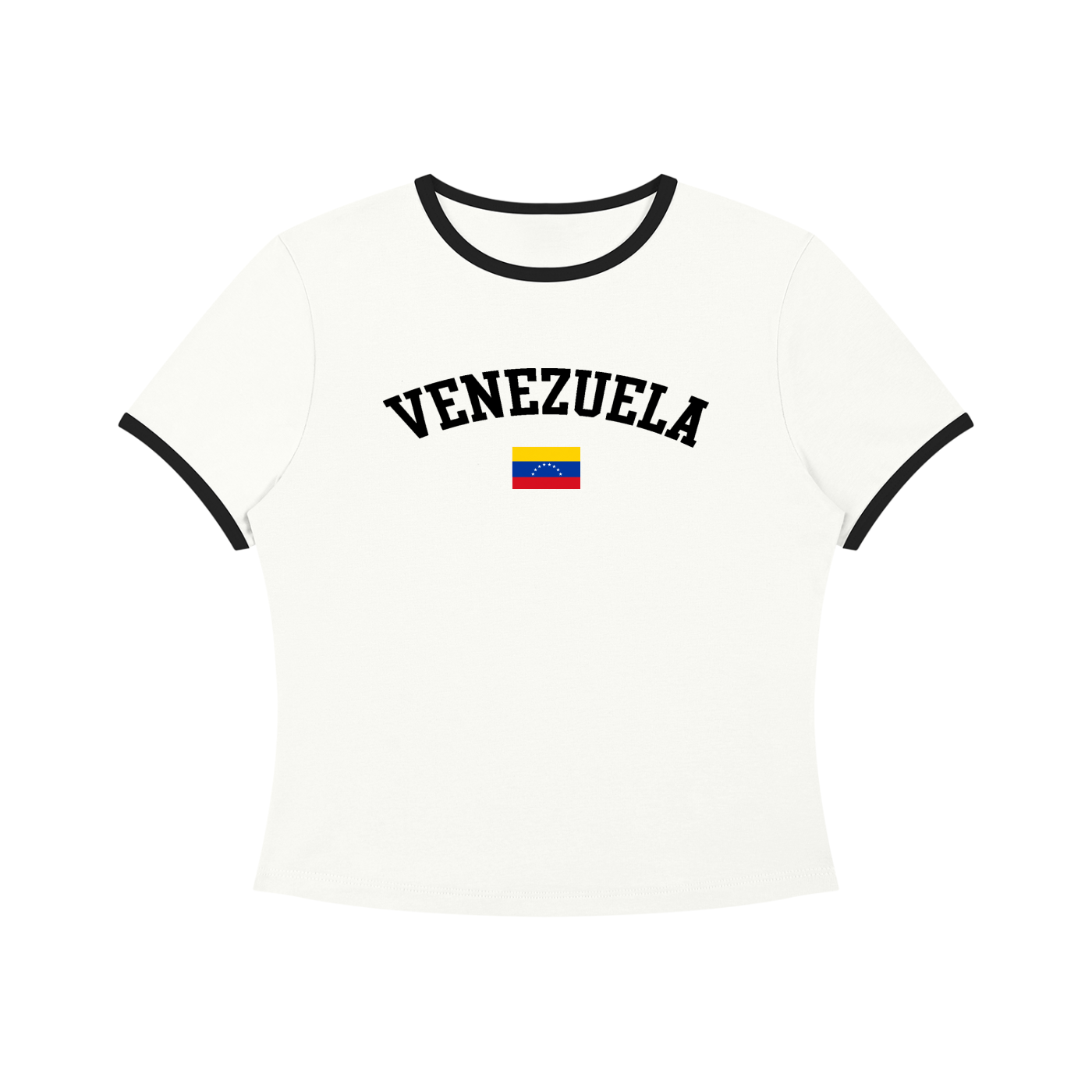 SAV Women’s Color Block Crop T-Shirt VEN