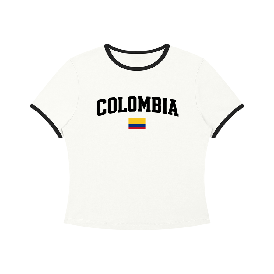 SAV Women’s Color Block Crop T-Shirt COL