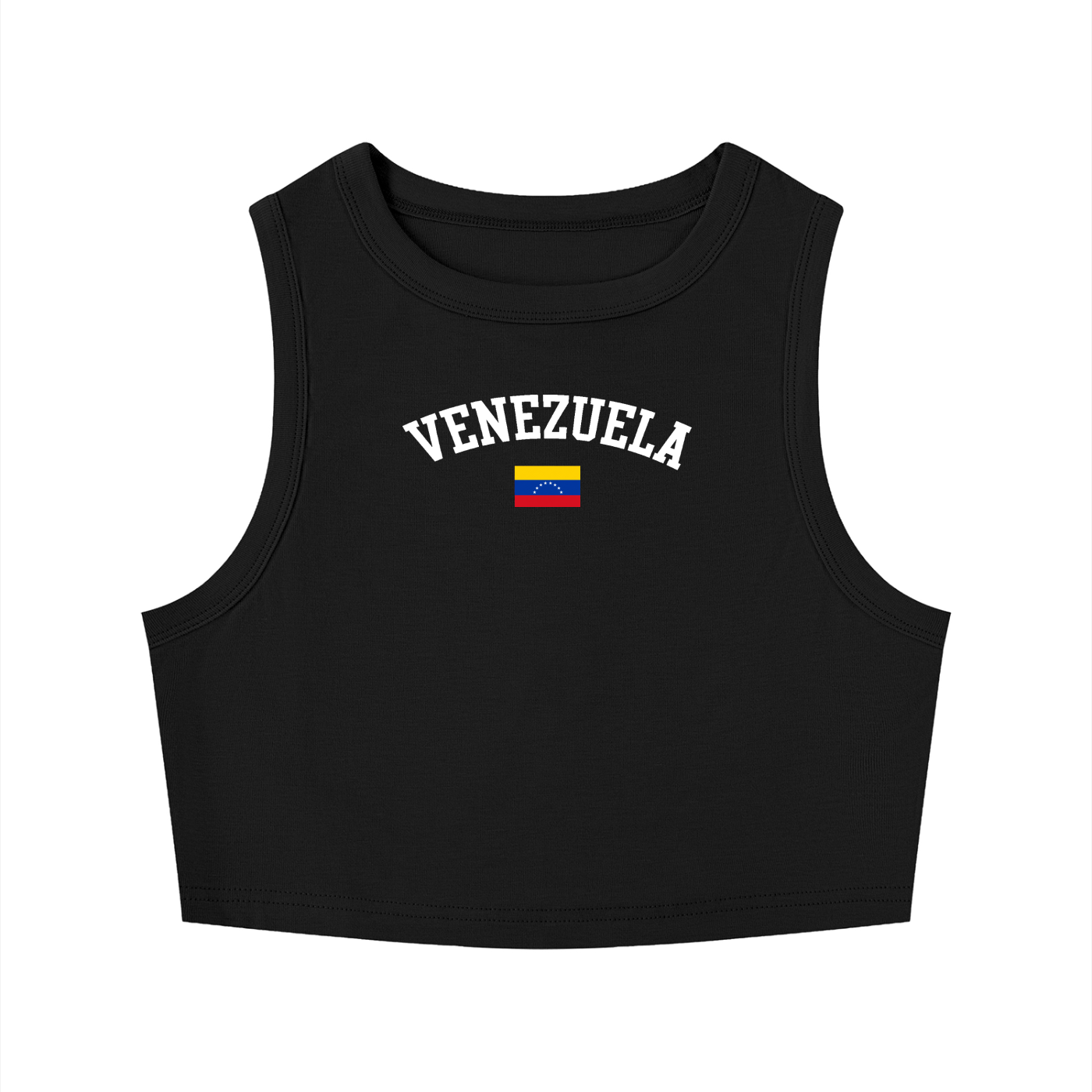 SAV Women's Tight Crewneck Crop Tank Top VEN