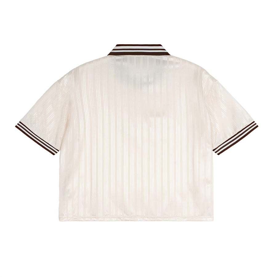 SAV Contrast Stripes Polo Collar T-Shirt