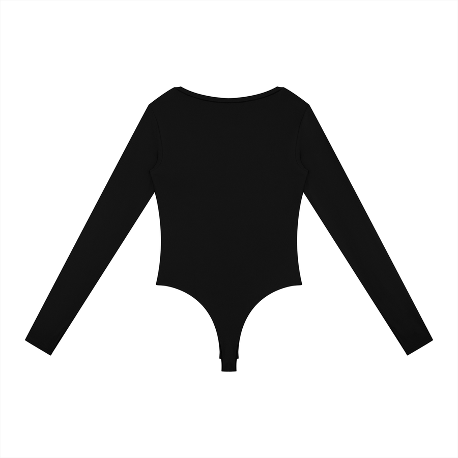 SAV Women's Tight Long Sleeve Yoga Bodysuit