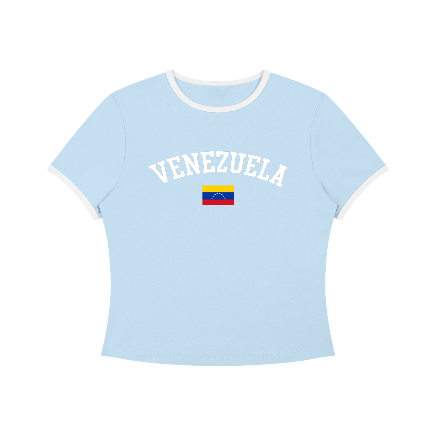 SAV Women’s Color Block Crop T-Shirt VEN