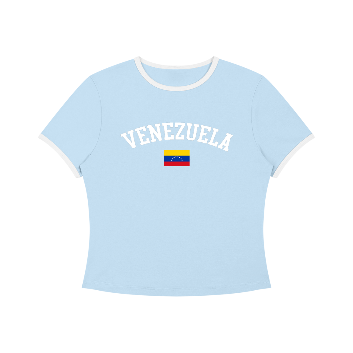 SAV Women’s Color Block Crop T-Shirt VEN