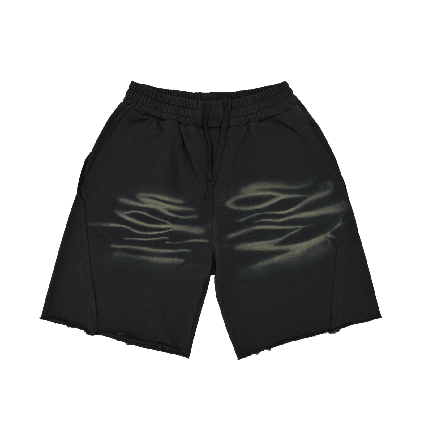 SAV Vintage Washed Tiger Stripes Short Pants