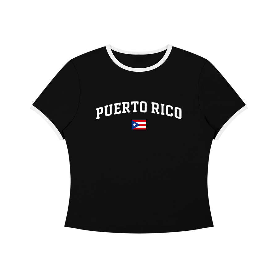 SAV Women’s Color Block Crop T-Shirt PR