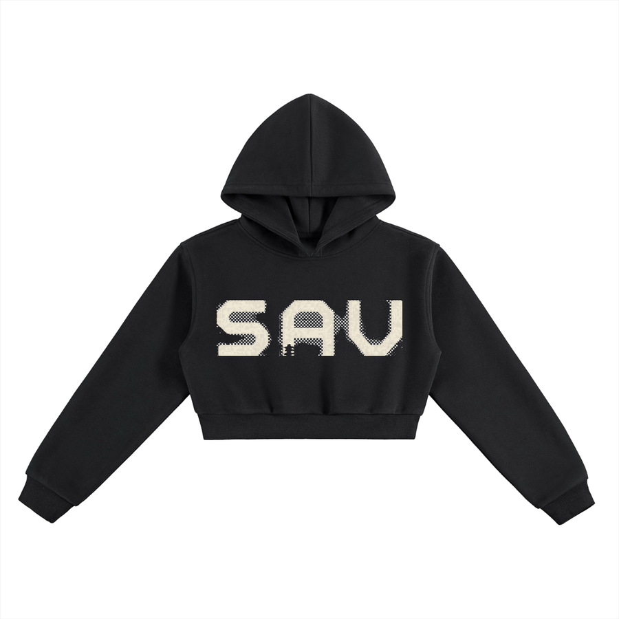 SAV Essential Cropped Hoodie
