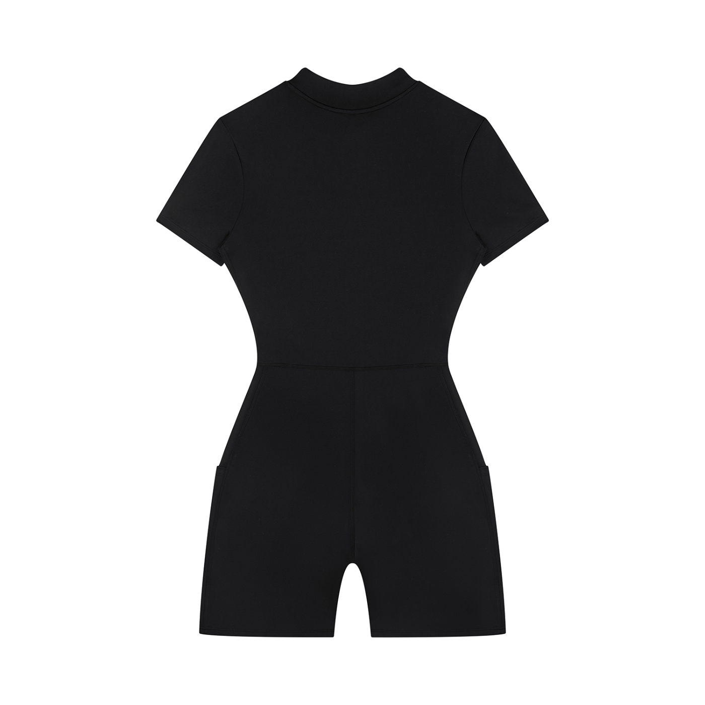SAV Women's Quarter-Zip Short Sleeve Romper