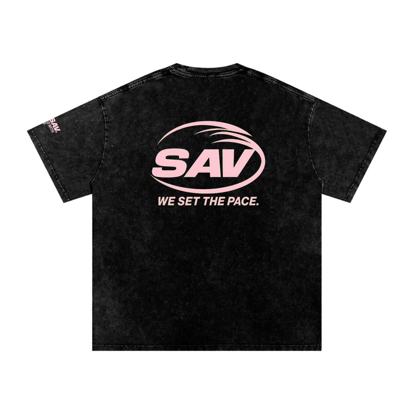 SAV Snow Washed Oversized Cotton T-Shirt