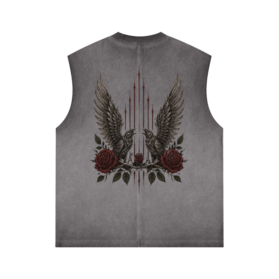 Camiseta sin mangas con lavado inverso SAV