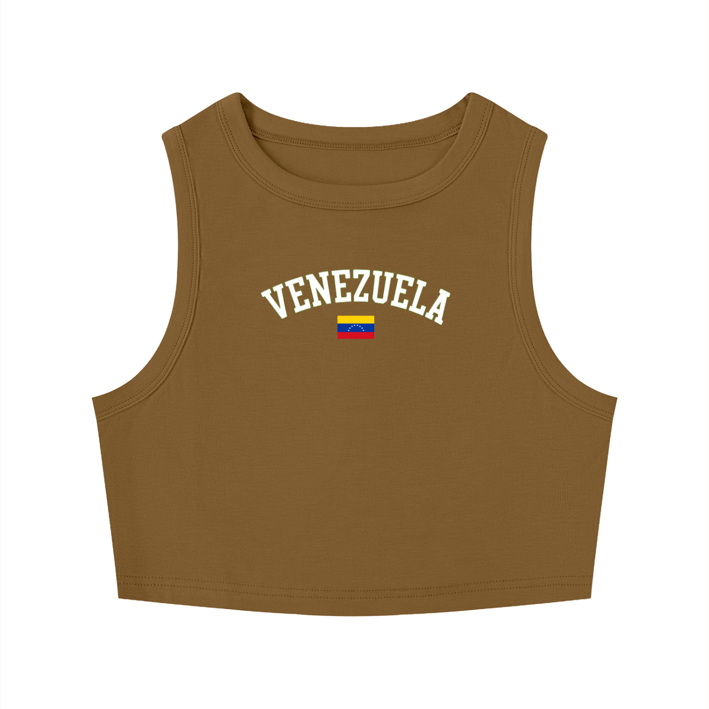 SAV Women's Tight Crewneck Crop Tank Top VEN