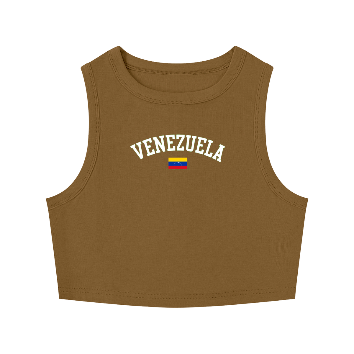 SAV Women's Tight Crewneck Crop Tank Top VEN