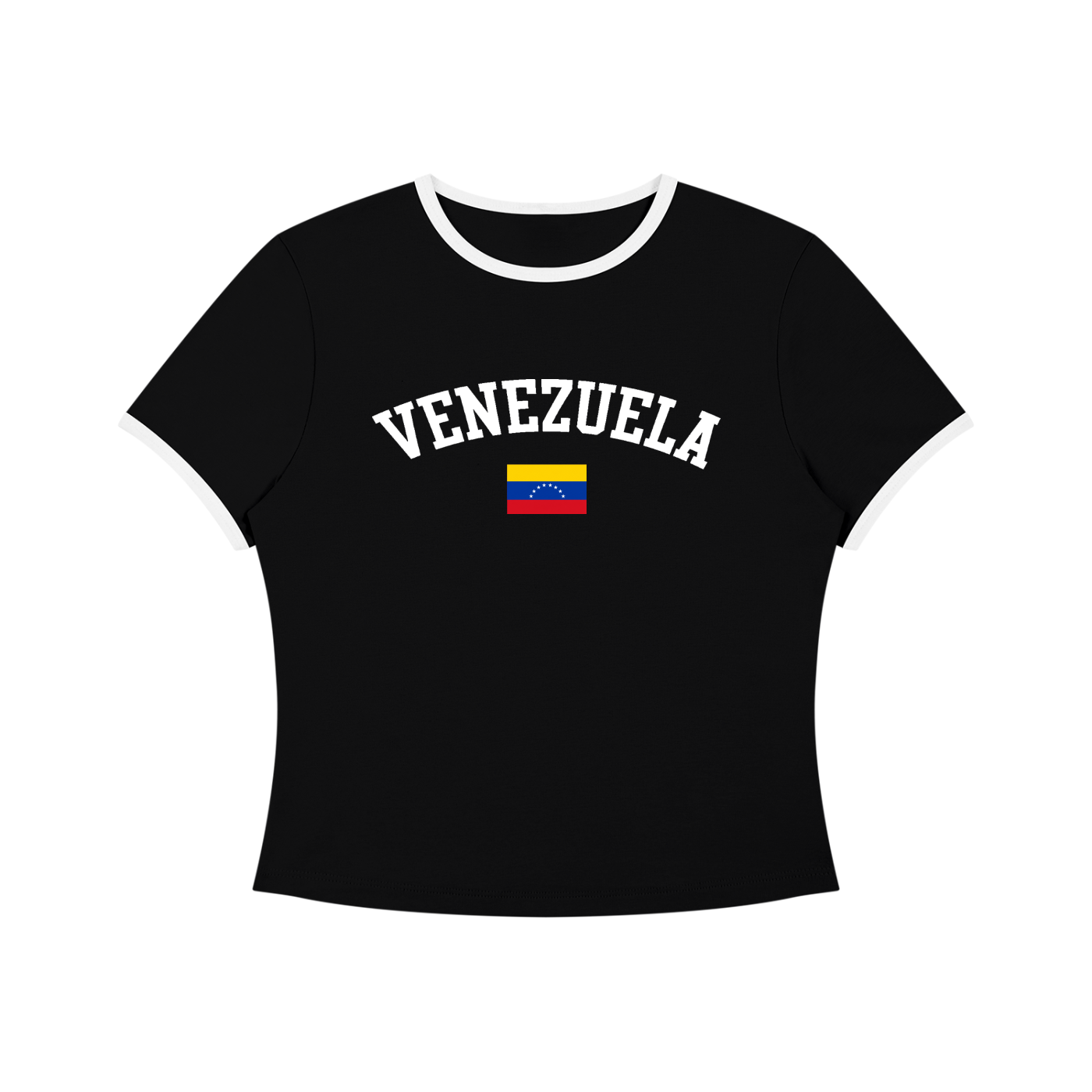 SAV Women’s Color Block Crop T-Shirt VEN