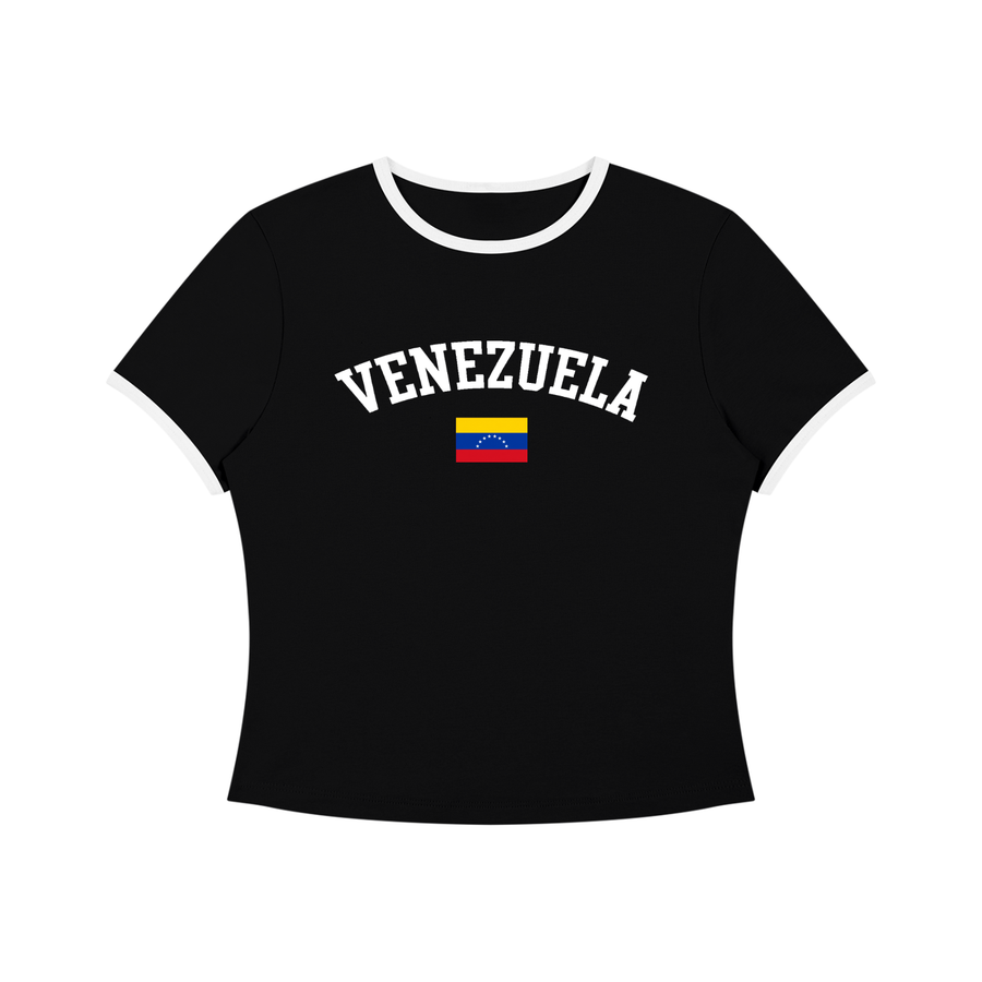 SAV Women’s Color Block Crop T-Shirt VEN