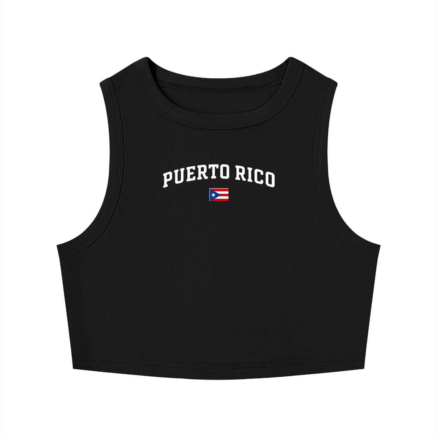 SAV Women's Tight Crewneck Crop Tank Top PR