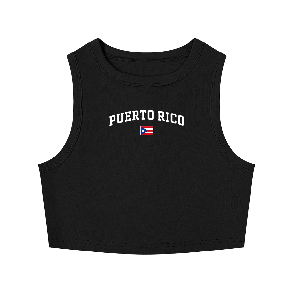 SAV Women's Tight Crewneck Crop Tank Top PR