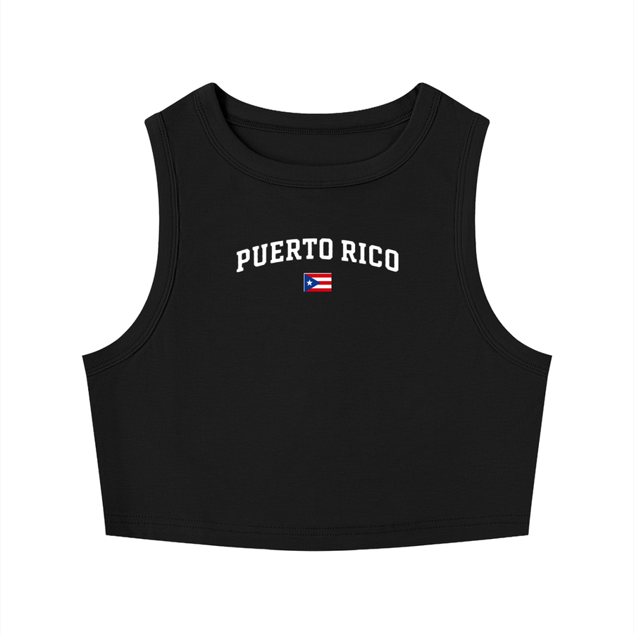 SAV Women's Tight Crewneck Crop Tank Top PR