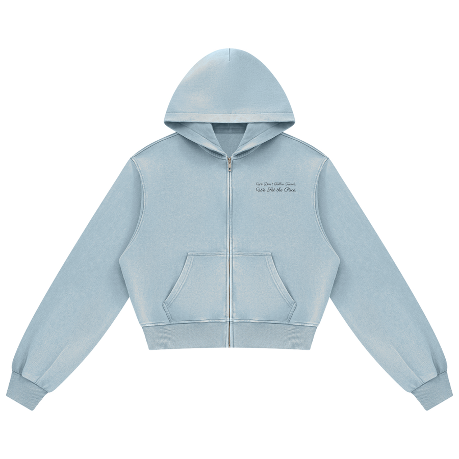 Women's Mineral Wash Full Zip Hoodie