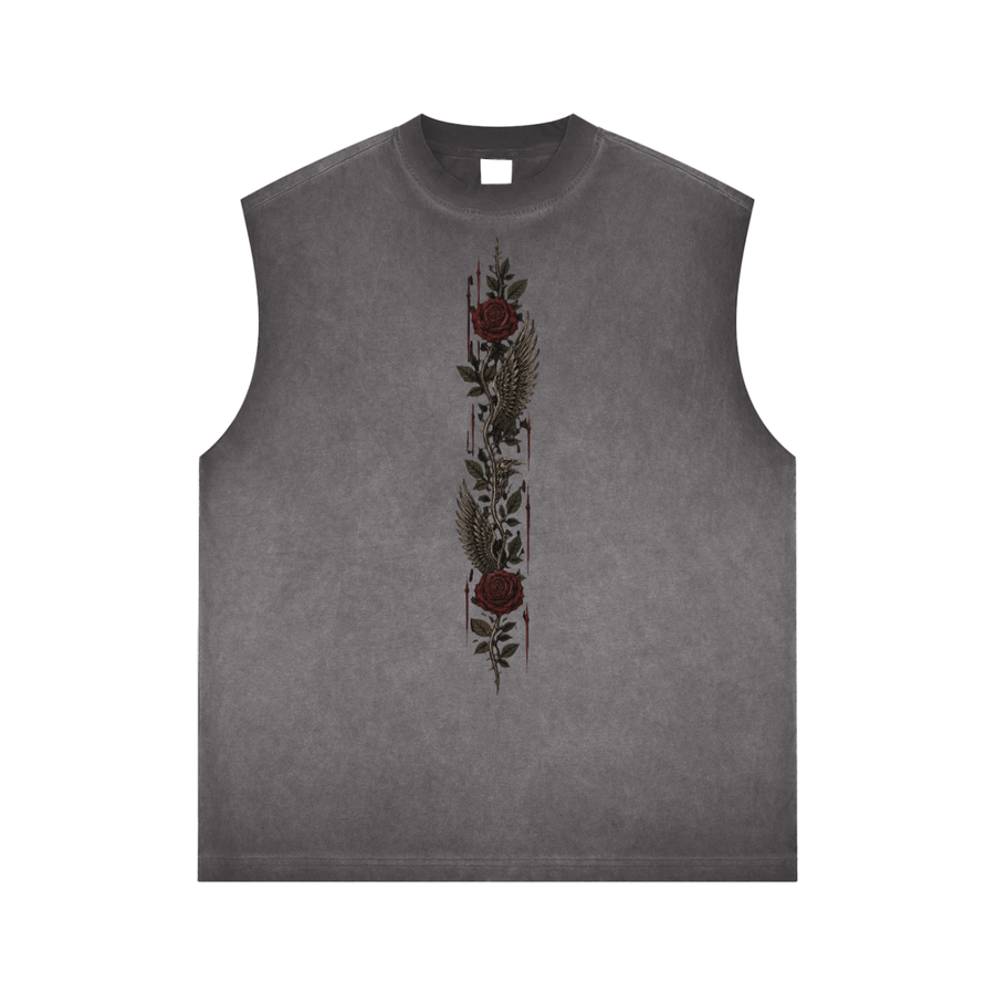 Camiseta sin mangas con lavado inverso SAV