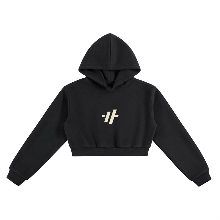 SAV Essential Cropped Hoodie – Center Logo
