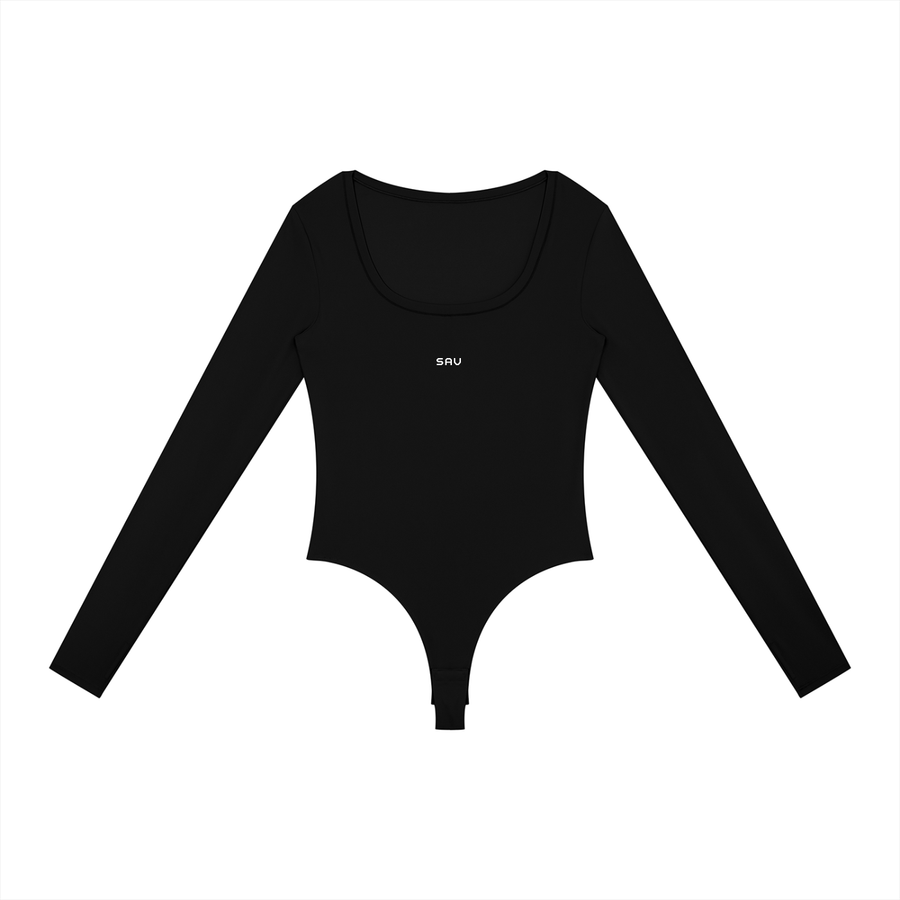 SAV Women's Tight Long Sleeve Yoga Bodysuit