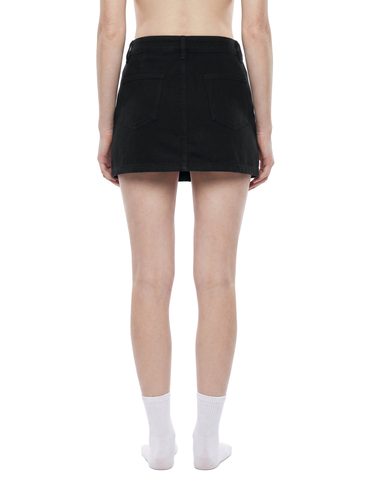 SAV Women's Studded Denim Mini Skirt